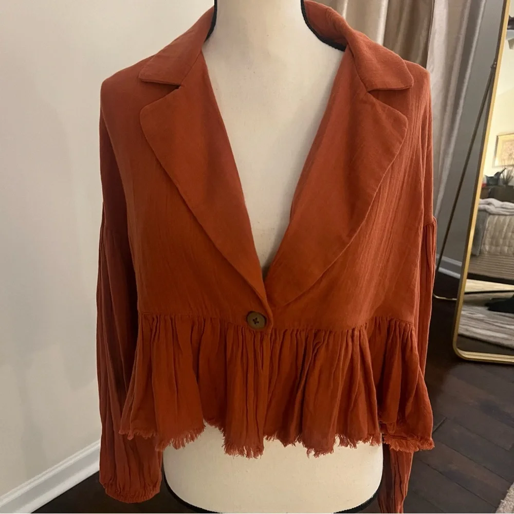 Lyra Tiered Bed Jacket Free People NWT xs